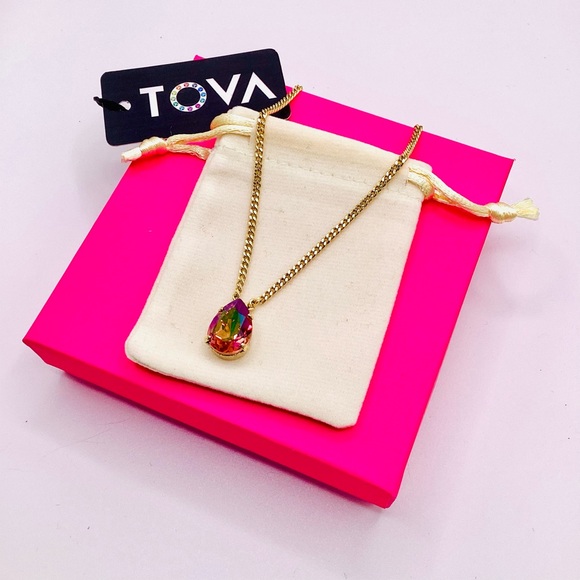 Tova Jewelry - Tova Lumi Necklace in Candy Crush Rose Peach Purple Haze